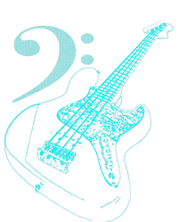 Bass With Clef Neon For Bassists & Bass Player T-Shirt