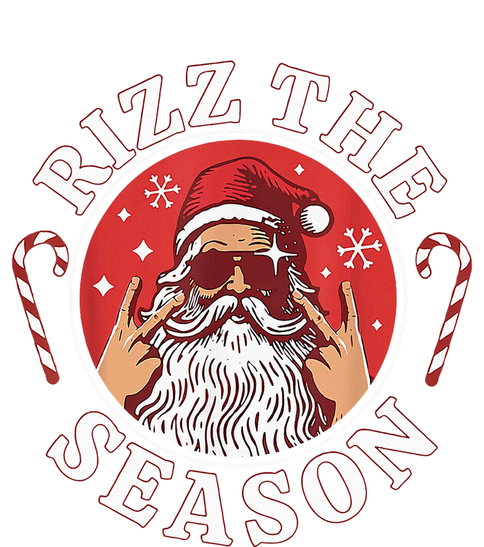 Santa Merry Rizz Mas Middle School Christmas Rizz The Season T-Shirt