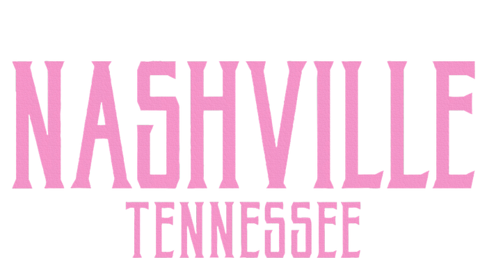 Nashville Tennessee Text Print Women's V-Neck T-Shirt