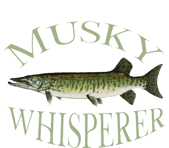 Musky Muskellunge Fish Illustration Art Fishing Angler Gear T-Shirt