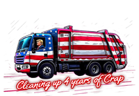 Cleaning Up 4 Year Of Crap Funny Trump Garbage America Flag T-Shirt