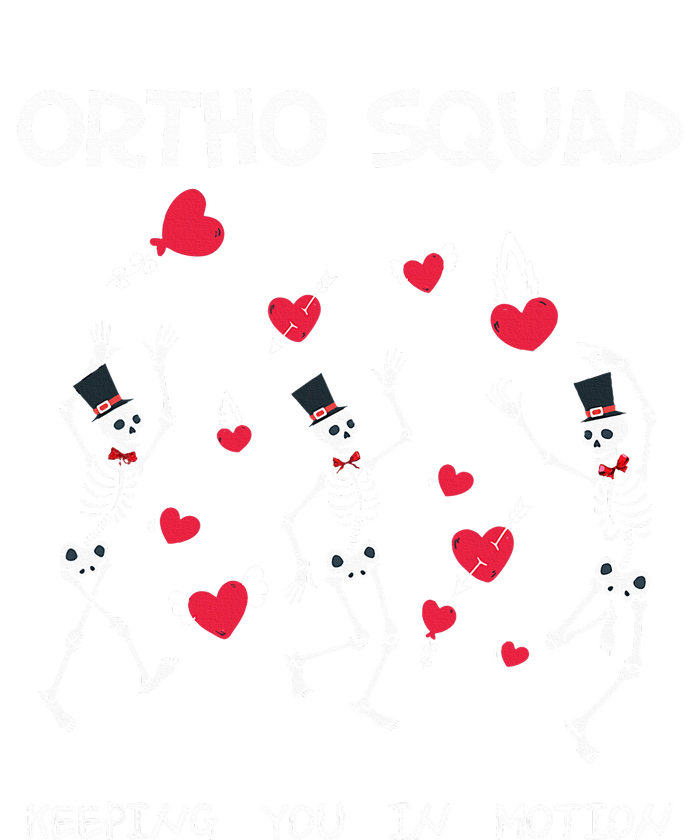 Orthopedic Funny ValentineS Ortho Squad Skeleton Dancing T-Shirt