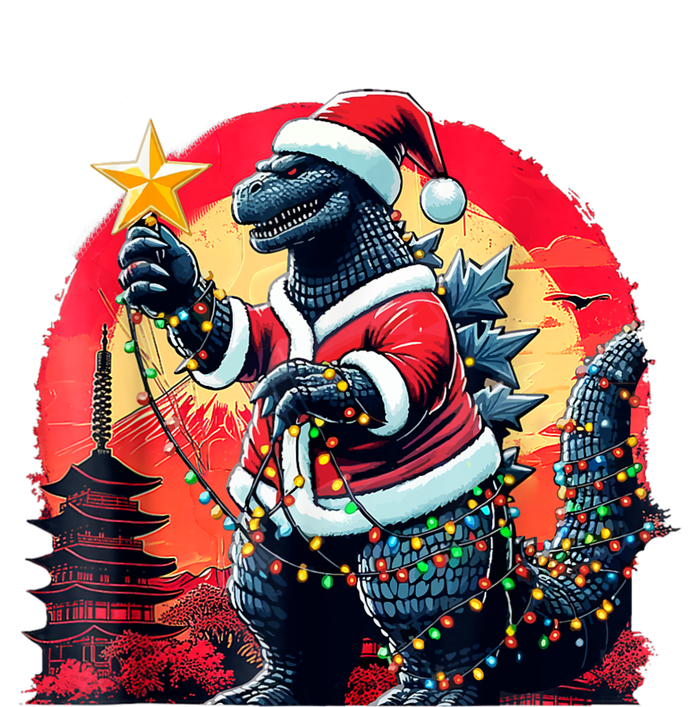 Santazilla Japanese Monster Kaiju Dinosaur Christmas Toddler Long Sleeve Shirt