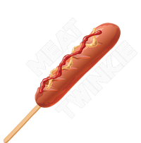 Meat Twinkie Corn Dog For Lovers Dogs Foodie Sausage Premium T-Shirt