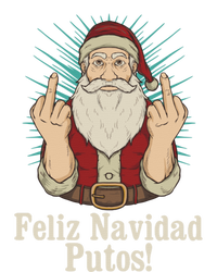 Flip Off Santa Claus Christmas Middle Finger Feliz Navidad T-Shirt