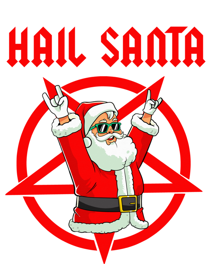 Hail Santa Funny Christmas Heavy Metal Music Gifts Gothic Valucap Bio-Washed Visor