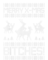 Merry Xmas Bitches Reindeer Adult Ugly Christmas Sweater T-Shirt