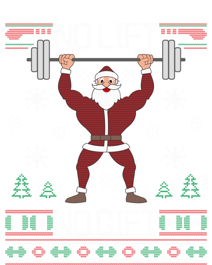 No Lift No Gift Ugly Christmas Sweater Santa Claus Gym Toddler Long Sleeve Shirt