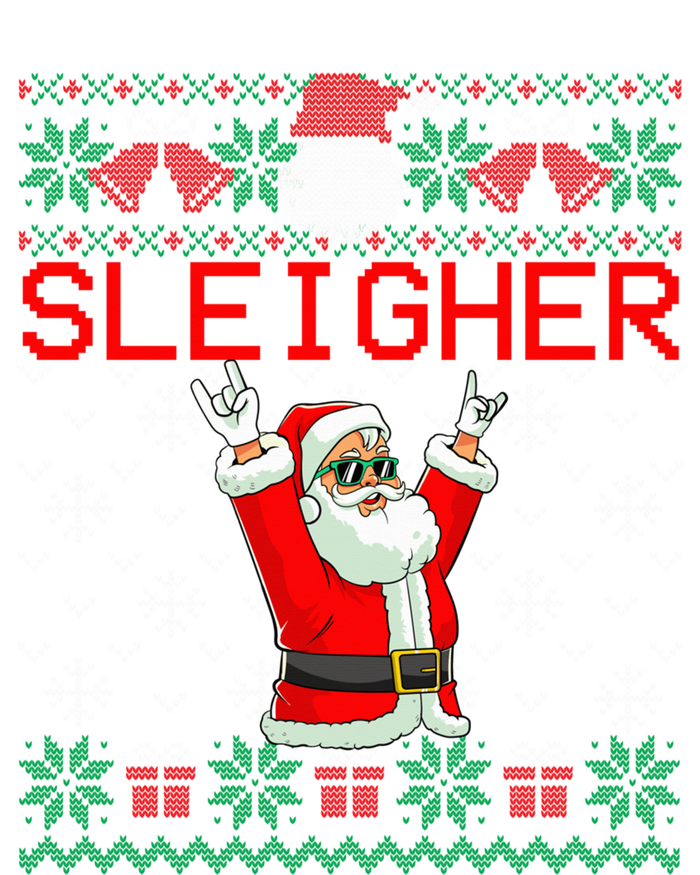 Sleigher Heavy Metal Music Hail Santa Ugly Christmas Sweater T-Shirt