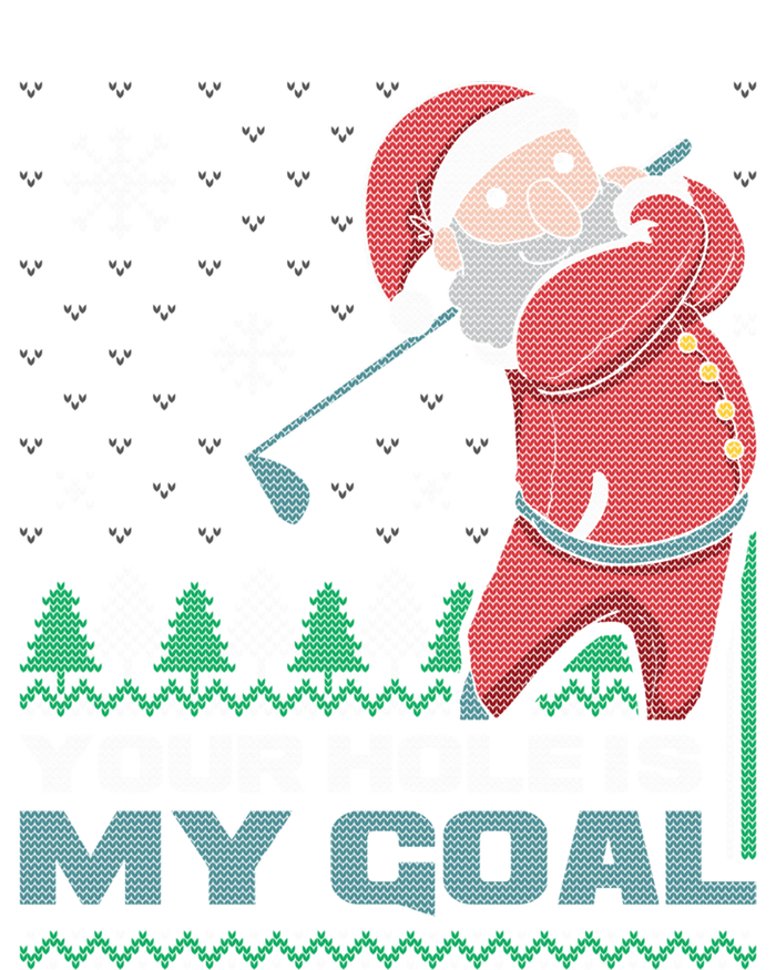 Your Hole Is My Goal Santa Claus Golf Ugly Christmas Sweater Cooling Performance Crew T-Shirt