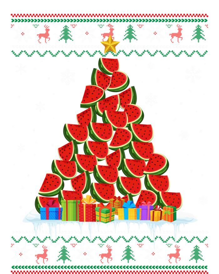 Watermelon Christmas Tree Funny Ugly Christmas Sweater T-Shirt