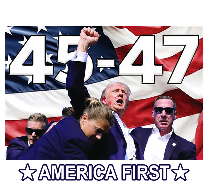 Trump 45 – 47 America First T-Shirt