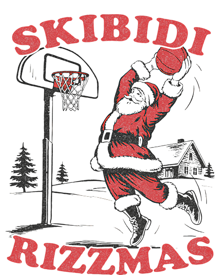 Skibid.I Rizzmas Christmas Rizz Santa Claus Basketball T-Shirt