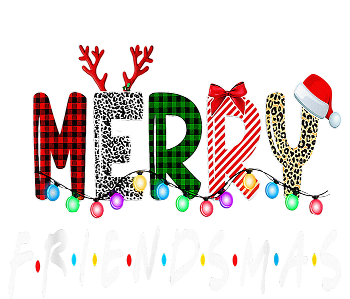 Merry Friendsmas Friends Christmas Matching Xmas Gifts Black T-Shirt