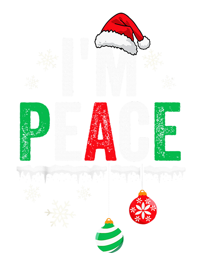 IM Peace I Come In Peace Funny Matching Couple Christmas Pajama Set