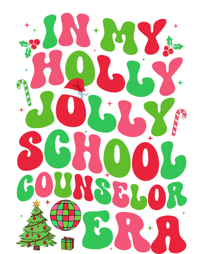 In My Holly Xmas Jolly School Counselor Era Christmas Team Hoodie