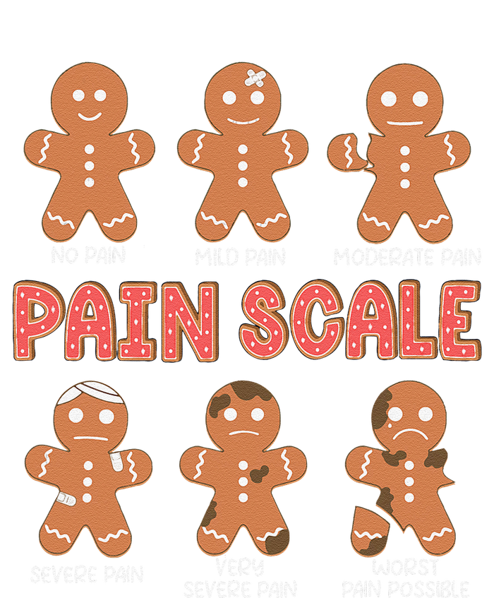 Retro Pain Scale Gingerbread Trauma Nurse Christmas Nursing Hoodie