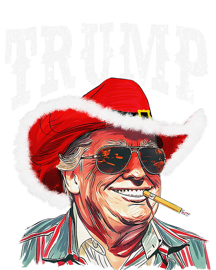 Trump Santa Cowboy Hat Christmas Texas Western Howdy Xmas T-Shirt