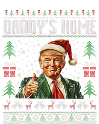 Funny DaddyS Home Trump Ugly Christmas Sweater Xmas Pajamas Valucap Bio-Washed Visor