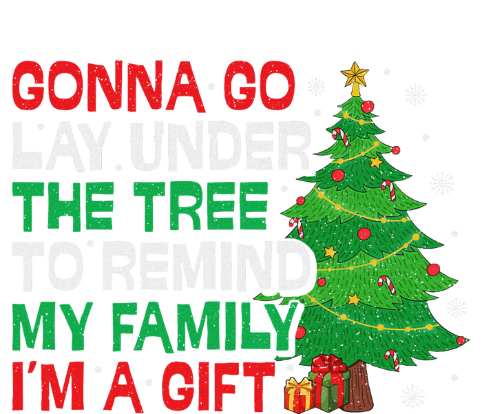 Gonna Go Lay Under The Tree Funny Family Christmas Performance Long Sleeve Polo