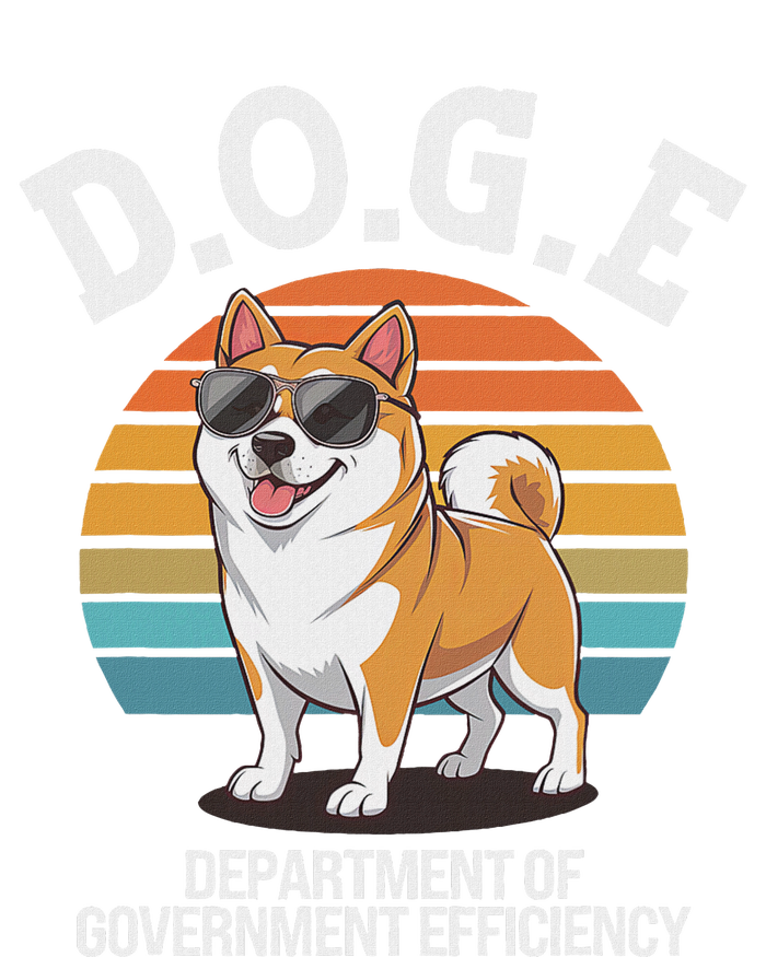 Doge Department Of Government Efficiency Cute Shiba Inu Dog T-Shirt