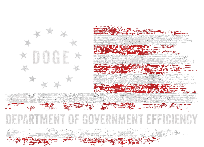 Doge Department Of Government Efficiency D.O.G.E. Us Flag T-Shirt