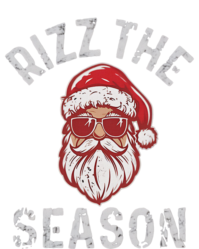 Rizz The Season Funny Santa Claus Christmas Hooded Wearable Blanket