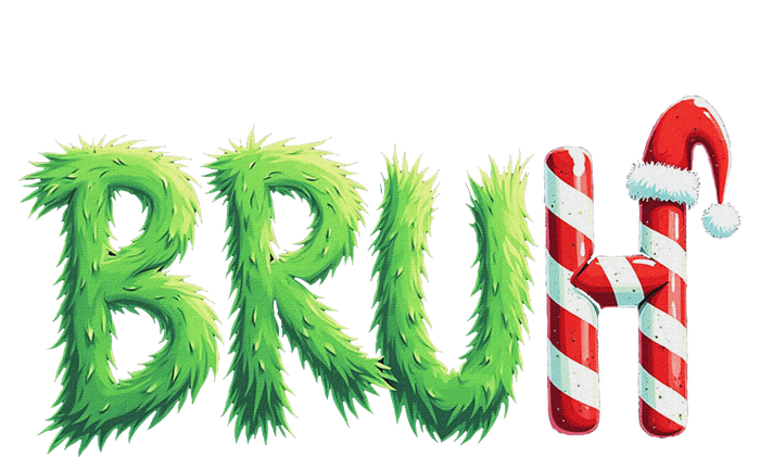 Bruh Christmas Ns Funny Christmas Humor Meme Performance Long Sleeve Polo