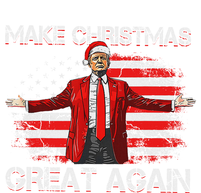 Make Christmas Great Again Santa Funny Trump Xmas Pajamas T-Shirt