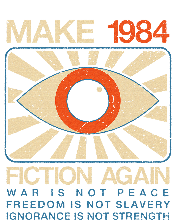 Make 1984 Fiction Again Dystopian Full Zip Hoodie