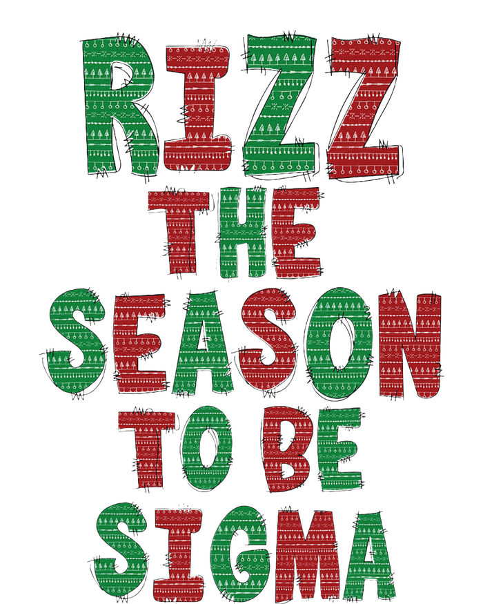 Rizz The Season Funny Gen Alpha Slang Christmas Teacher T-Shirt