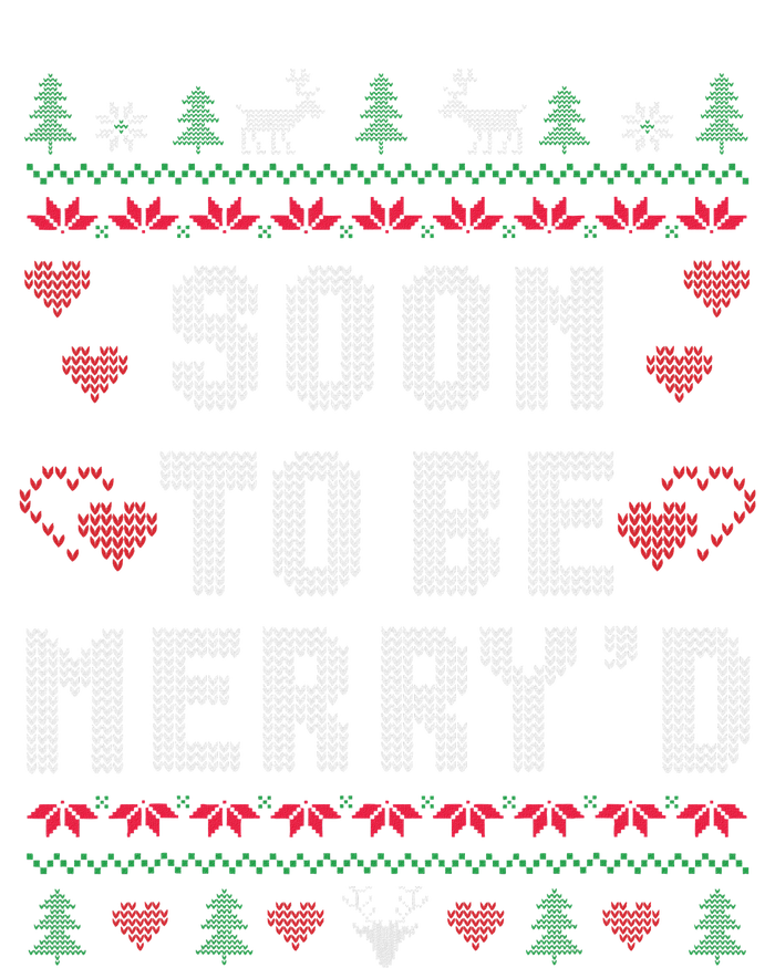 Soon To Be MerryD Engaged Couples Matching Ugly Christmas Women's Fleece Hoodie