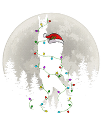 Santa Bigfoot Christmas Lights Funny Xmas Sasquatch T-Shirt