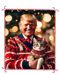 Funny Trump Christmas Sweater For Cat Lovers Sweatshirt