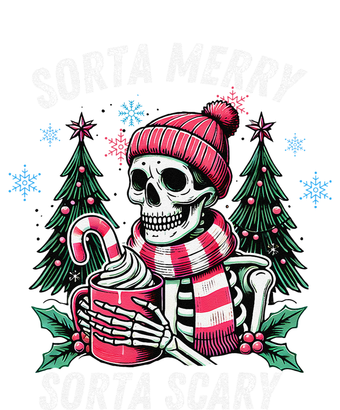 Sorta Merry Sorta Scary Skeleton Xmas Tree Christmas Pajamas Hoodie