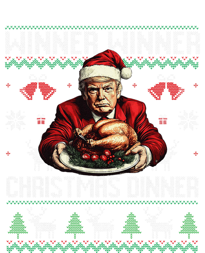 Winner Winner Christmas Dinner Santa Trump Ugly Sweater Xmas Hoodie