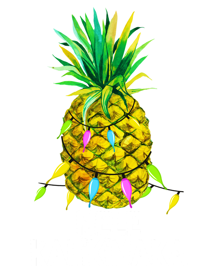 Mele Kalikimaka Pineapple Christmas Lights Poster