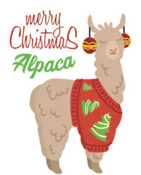 Alpaca With Ugly Christmas Hoodie