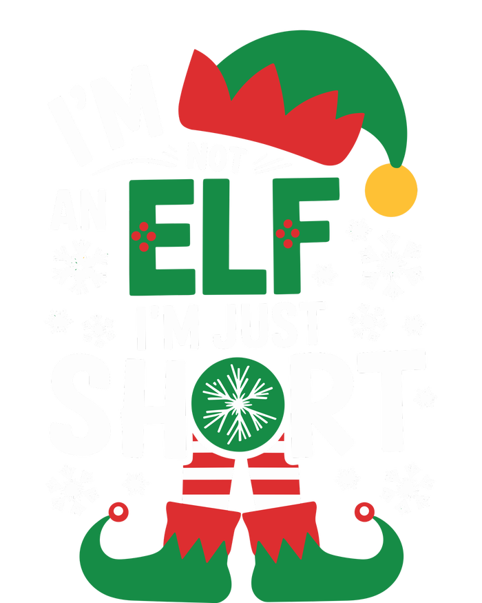 IM Not An Elf IM Just Short Merry Christmas Elf Xmas Funny Women's Pullover Hoodie