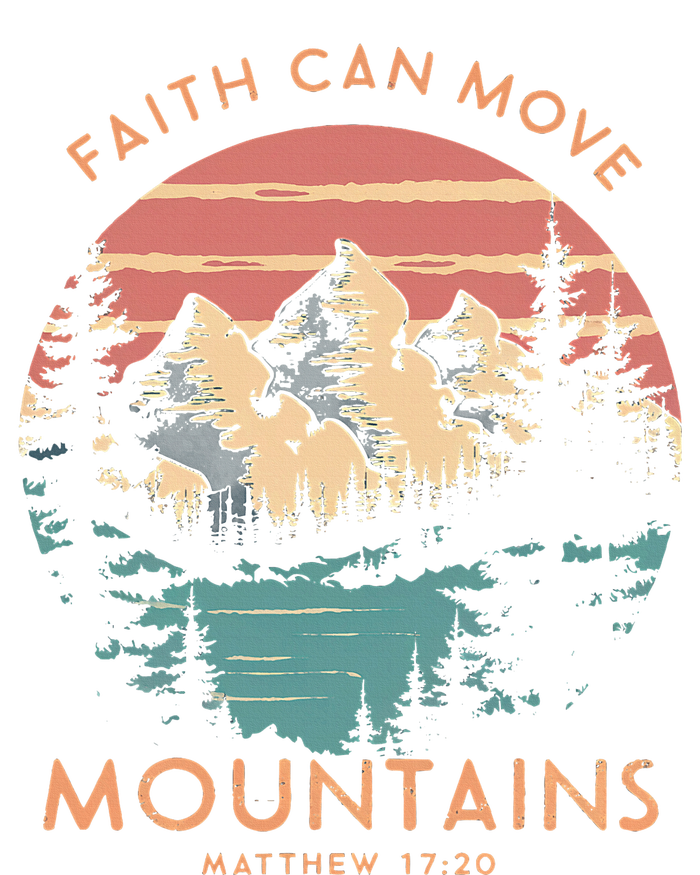 Faith Can Move Mountains Religious Christian Camping Gift Kids Sweatshirt