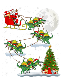 Funny Xmas Tree Santa Riding Spinosaurus Dinosaur Christmas T-Shirt