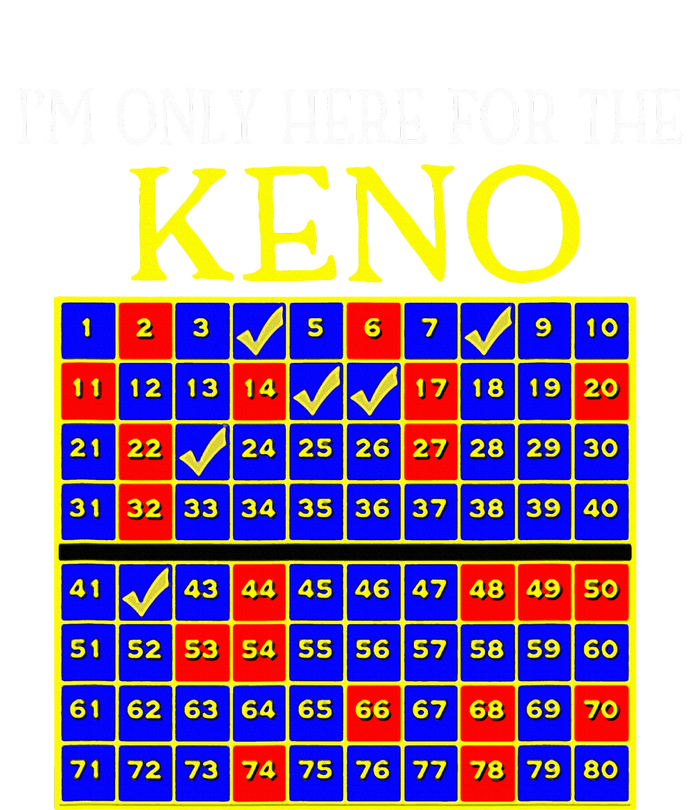 IM Only Here For The Keno Funny Keno Lovers Women's Strappy Tank