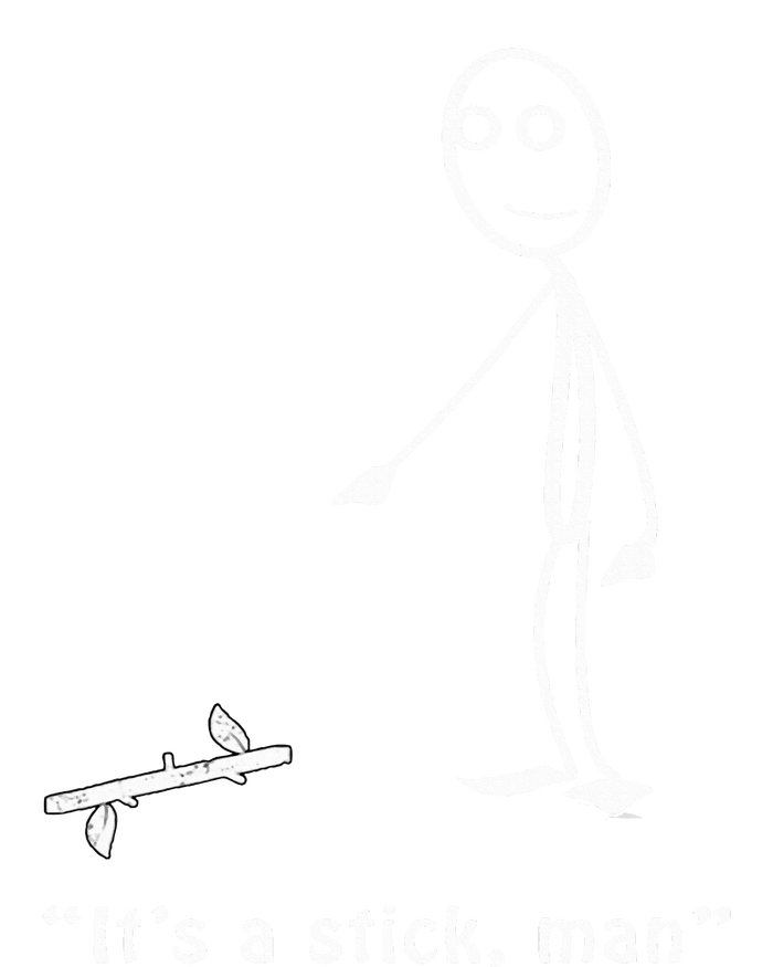 Funny ItS A Stick Man Stickman Costume Stick Figure Women's Perfect Tri ...