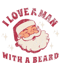 I Love A Man With A Beard Santa Christmas T-Shirt