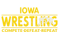 Iowa Wrestling Compete Defeat Repeat Tall Sweatshirt