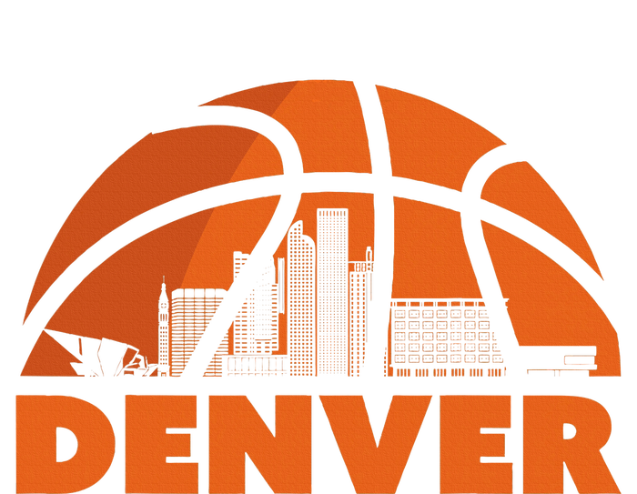 Denver City Skyline Basketball City Backpack