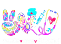 Peace Love Nursing Leopard Heart Stethoscope Nurse Life Gift T-Shirt