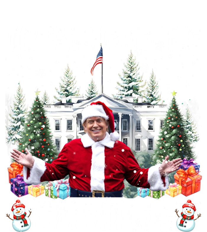 ILl Be Home For Christmas Funny Santa Claus Trump 2024 Magnet