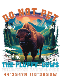 Do Not Pet The Fluffy Cows Bison Yellowstone National Park Women's Flannel Pajama Set