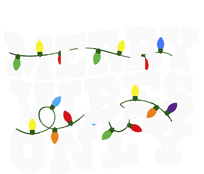 Merry Vibes Only Christmas Light Sustainable Bucket Hat